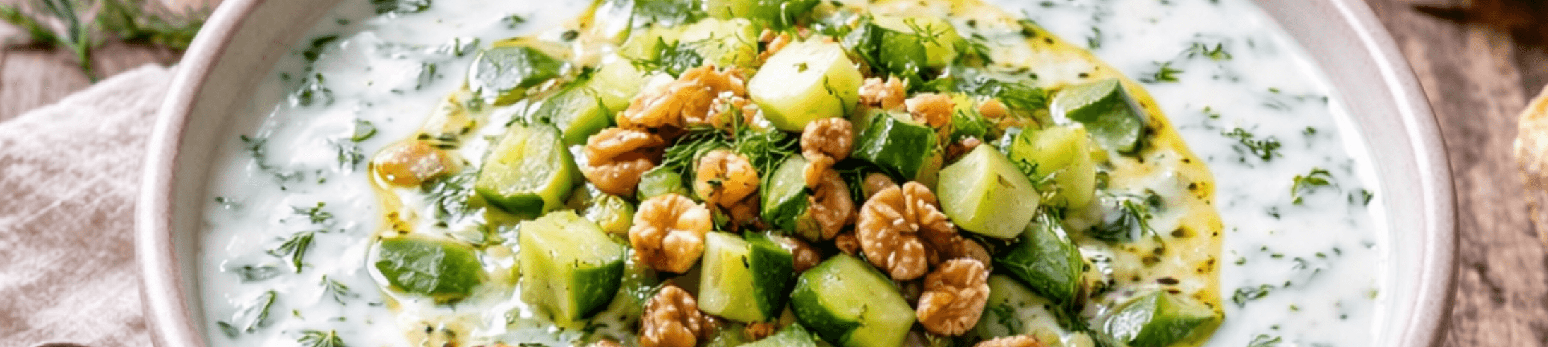 Tarator – bułgarski chłodnik w trzech stanach skupienia