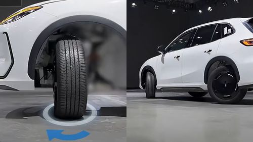 Zobacz jak elektryczny SUV manewruje w każdą stronę